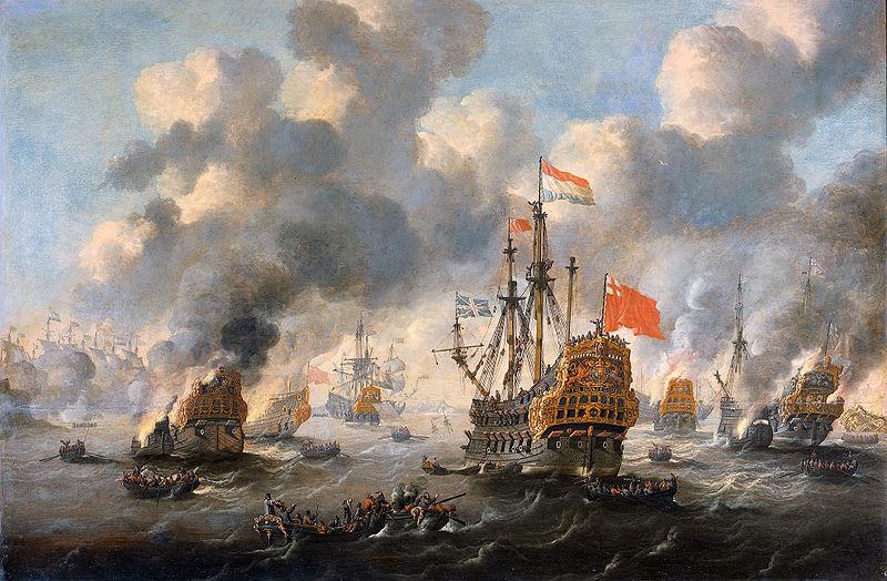  The burning of the English fleet off Chatham